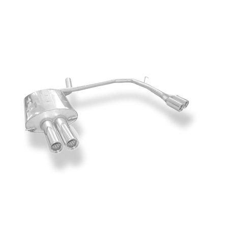 BMW E60/61 520d 525d 530d Silenziatore posteriore con uscite destra e sinistra (duplex) (Cod. F-BM03