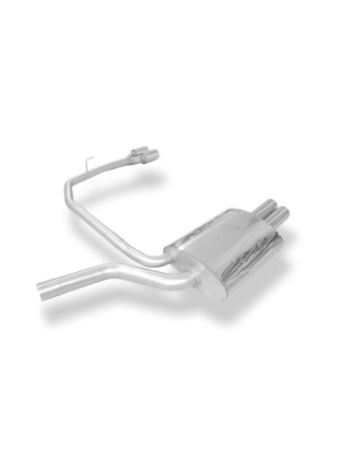 BMW E60/61 520d 525d 530d Silenziatore posteriore con uscite destra e sinistra (duplex) (Cod. F-BM03