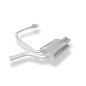 BMW E60/61 520d 525d 530d Silenziatore posteriore con uscite destra e sinistra (duplex) (Cod. F-BM03
