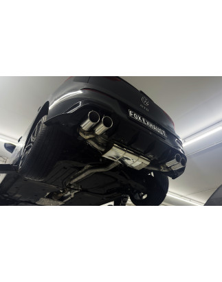 VW Golf 8 GTD silenziatore posteriore output destra/sinistra con connectin (Cod. F-VW057045-134x-HA)
