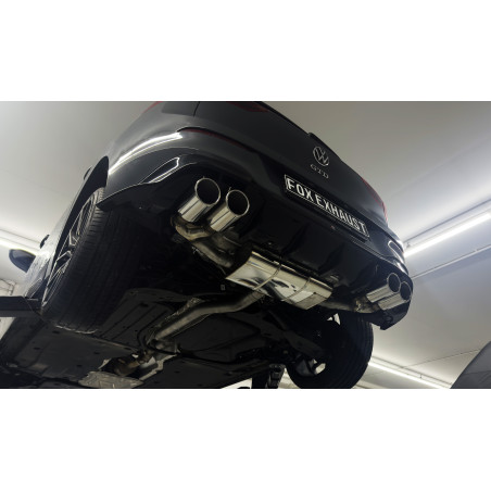 VW Golf 8 GTD silenziatore posteriore output destra/sinistra con connectin (Cod. F-VW057045-134x-HA)