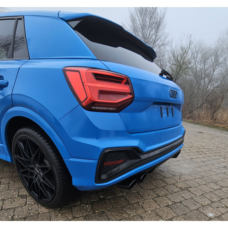 Audi Q2 Silenziatore posteriore con uscite destra e sinistra (duplex)x115x85 Tipo 32 r (Cod. F-AU170