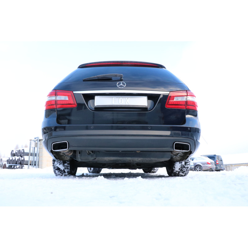 Mercedes E-Class 212 con AMG package Silenziatore posteriore destra e sinistral (Cod. F-MB043204-TLP