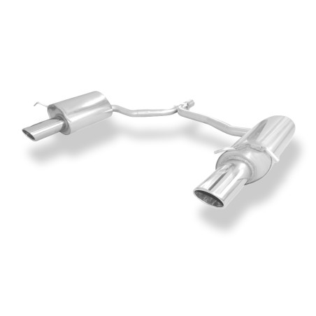 Mercedes E-Class coupé C207 – 4 cilindri Silenziatore posteriore con uscita destra (Cod. F-MB0431