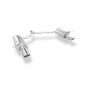 Mercedes E-Class coupé C207 – 4 cilindri Silenziatore posteriore con uscita destra (Cod. F-MB0431