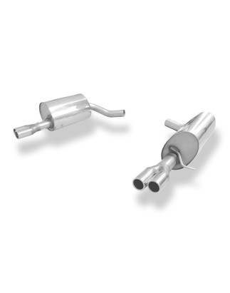 Jaguar S-Tipo R Silenziatore posteriore destra e sinistra Ø63,5mm – 2x70 tipo (Cod. F-JA030003-04