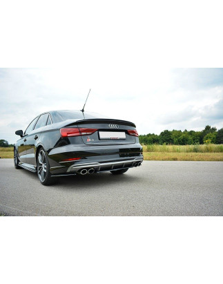 Splitter posteriore Audi S3 8V FL  / Sportback / berlina (Cod. M-AU-S3-3F-S-RD1G)
