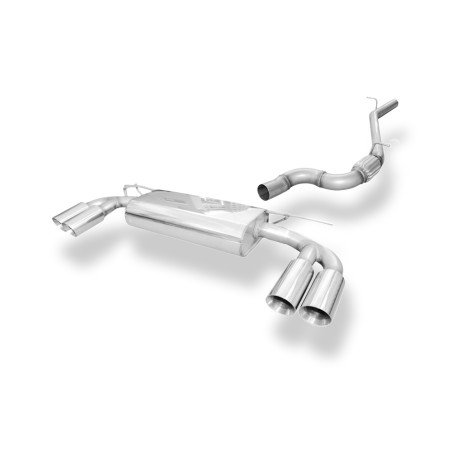 Audi A3 – 8V berlina Silenziatore posteriore con uscite destra e sinistra an pip (Cod. F-AU052185-