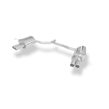 Mercedes E-Class coupé C207 – 4 cilindri Silenziatore posteriore con uscita destra (Cod. F-MB0431