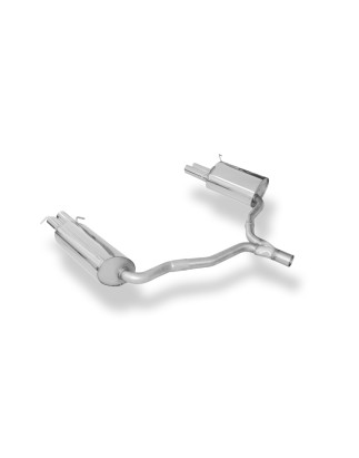 Mercedes E-Class coupé C207 – 4 cilindri Silenziatore posteriore con uscita destra (Cod. F-MB0431