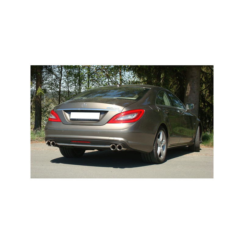 Mercedes CLS W218 Silenziatore posteriore destra e sinistra 63,5mm – 2x90 ty (Cod. F-MB161014-292)