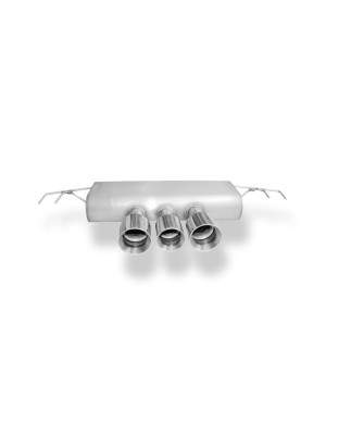 Honda Civic X Tipo R Silenziatore posteriore con uscite destra e sinistra (duplex) – 100-9 (Cod. F