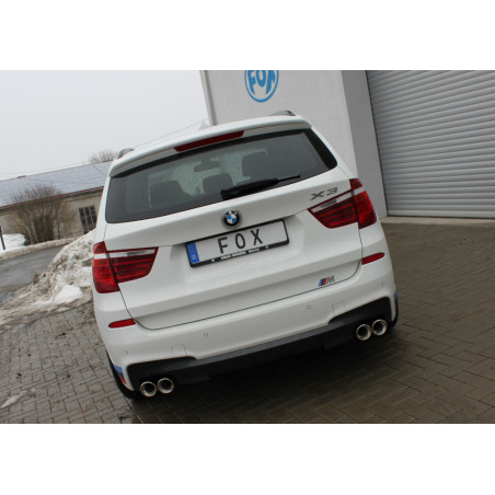 BMW X3 F25 – 35i/ 35d Silenziatore posteriore – 2x90 Tipo 17 destra e sinistra (Cod. F-BM101025-