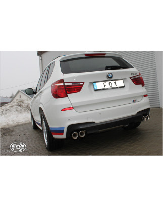 BMW X3 F25 – 35i/ 35d Silenziatore posteriore – 2x90 Tipo 17 destra e sinistra (Cod. F-BM101025-