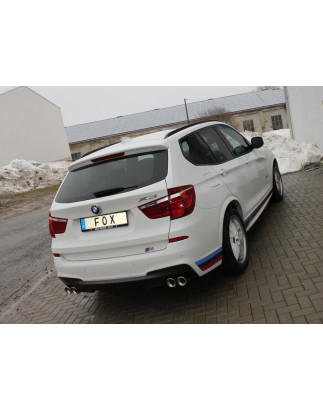 BMW X3 F25 – 35i/ 35d Silenziatore posteriore – 2x90 Tipo 17 destra e sinistra (Cod. F-BM101025-