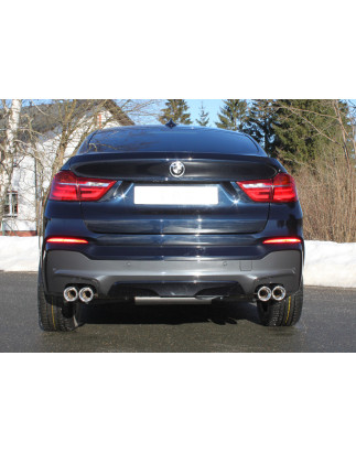 BMW X4 F26 – 35i 35d Silenziatore posteriore con uscita sinistra/destra – 2x90 t (Cod. F-BM17002