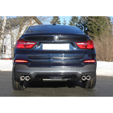BMW X4 F26 – 35i 35d Silenziatore posteriore con uscita sinistra/destra – 2x90 t (Cod. F-BM17002