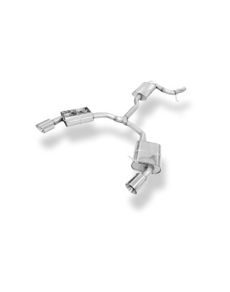 Audi A4 B9 – 2WD Silenziatore posteriore destra e sinistra, Y-pipe and mid-s (Cod. F-AU121043-295A
