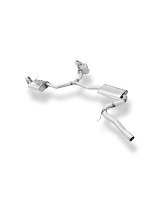 Audi A4 B9 – 2WD Silenziatore posteriore destra e sinistra, Y-pipe and mid-s (Cod. F-AU121043-295A