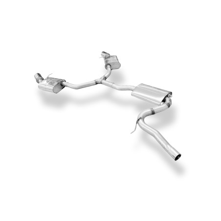 Audi A4 B9 – 2WD Silenziatore posteriore destra e sinistra, Y-pipe and mid-s (Cod. F-AU121043-295A