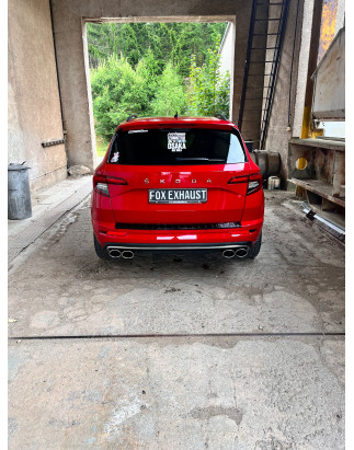 Skoda Karoq 4x4 Silenziatore posteriore con uscite destra e sinistra (duplex)x115x85 (Cod. F-SK13000
