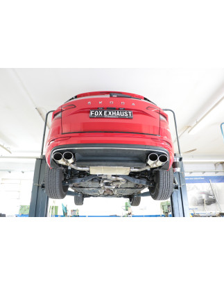Skoda Karoq 4x4 Silenziatore posteriore con uscite destra e sinistra (duplex)x115x85 (Cod. F-SK13000