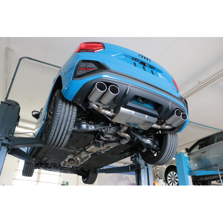 Audi Q2 Silenziatore posteriore con uscite destra e sinistra con Silenziatore anteriore - (Cod. F-AU