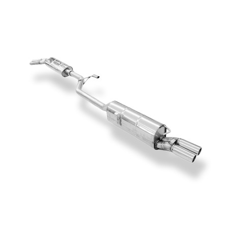 BMW E28 520i senza CAT – final and Silenziatore anteriore – 2x63 (Cod. F-BM030322-044-HA)