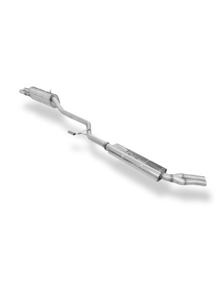 BMW E28 520i senza CAT – final and Silenziatore anteriore – 2x63 (Cod. F-BM030322-044-HA)
