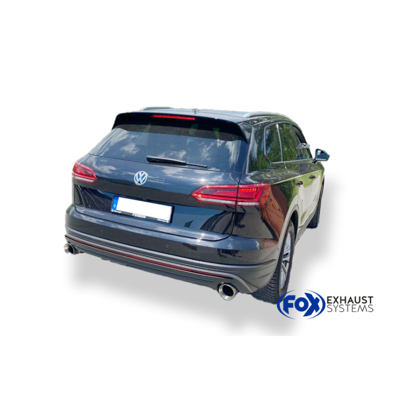 VW Touareg Tipo CR7 Silenziatore posteriore con uscite destra e sinistra (duplex) – 1x114 ty (Cod.