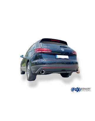 VW Touareg Tipo CR7 Silenziatore posteriore con uscite destra e sinistra (duplex) – 1x114 ty (Cod.