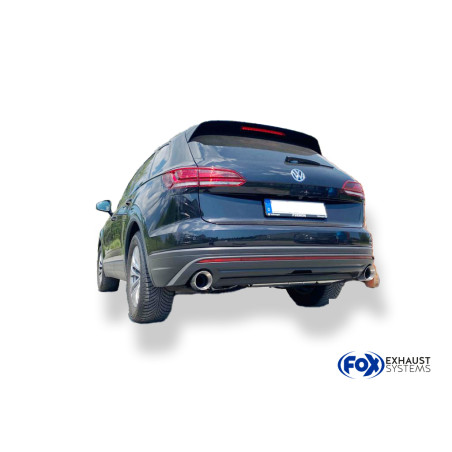 VW Touareg Tipo CR7 Silenziatore posteriore con uscite destra e sinistra (duplex) – 1x114 ty (Cod.