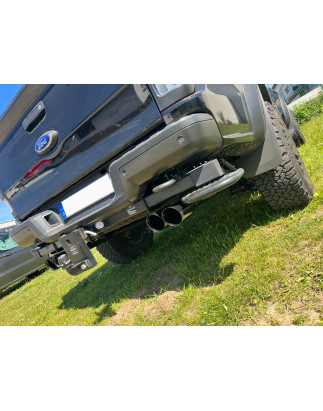 Ford Raptor – Doppelkabine Silenziatore posteriore con uscite destra e sinistra - (Cod. F-FO121091