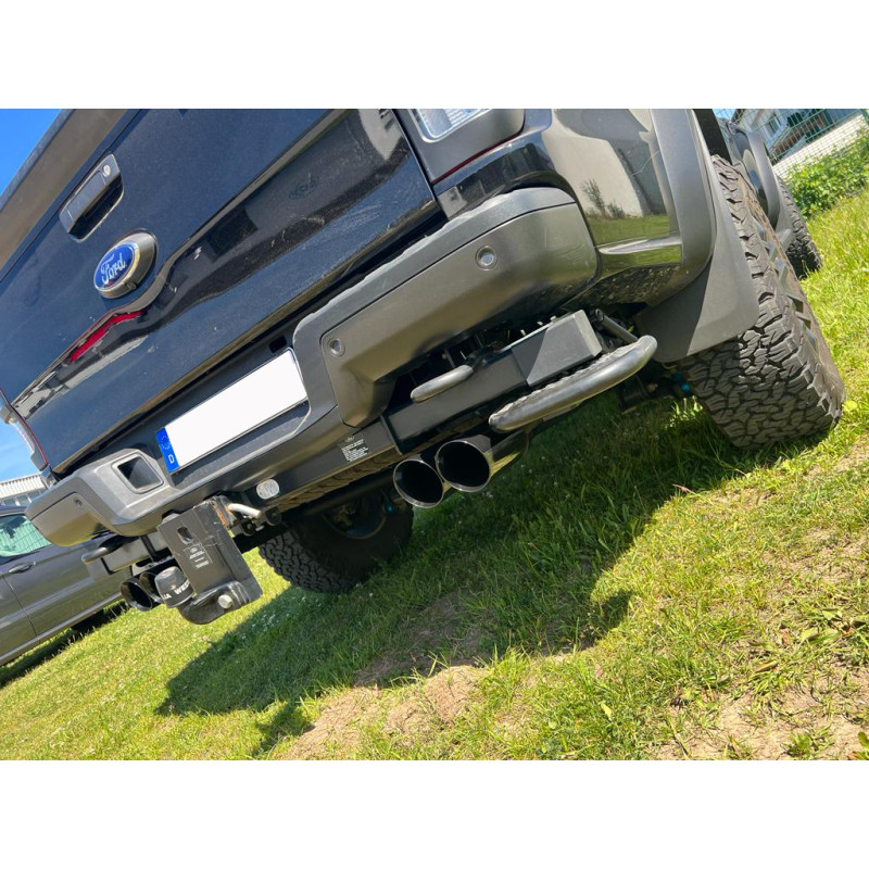 Ford Raptor – Doppelkabine Silenziatore posteriore con uscite destra e sinistra - (Cod. F-FO121091