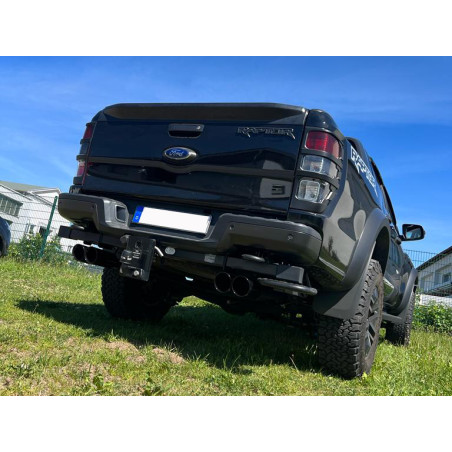 Ford Raptor – Doppelkabine Silenziatore posteriore con uscite destra e sinistra - (Cod. F-FO121091
