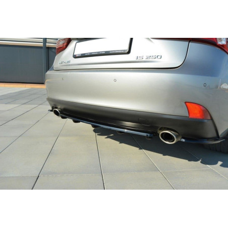 Splitter posteriore Lexus IS Mk3 T (con barre verticali) (Cod. M-LE-IS-3-T-RD1+RD2G)