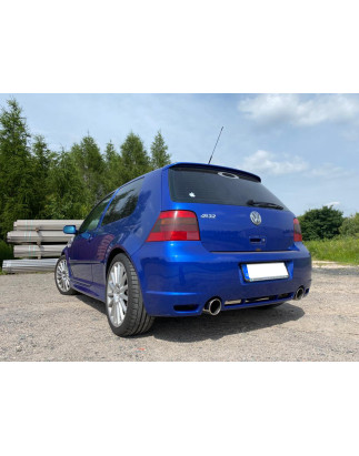 VW Golf IV R32 Silenziatore posteriore con uscite destra e sinistra (duplex) – 1x100 Tipo 1 (Cod. 