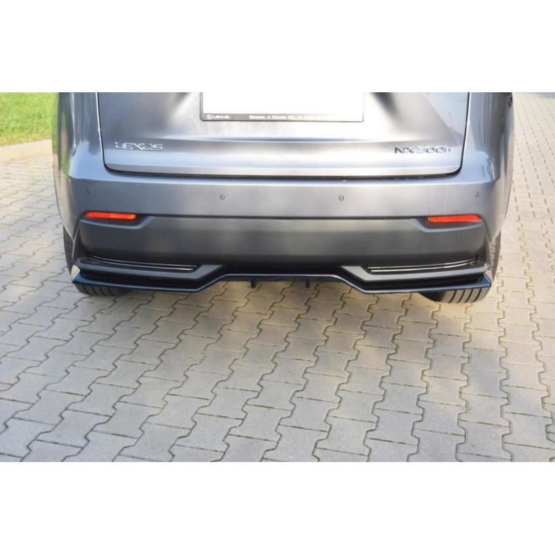 Splitter posteriore Lexus NX Mk1 H (con barre verticali) (Cod. M-LE-NX-1-H-RD1+RD2G)