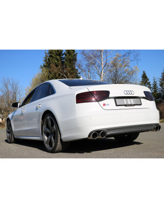 Audi S8 Tipo 4H Silenziatore posteriore destra e sinistra – 2x100 Tipo 16 con uscite destra e sini