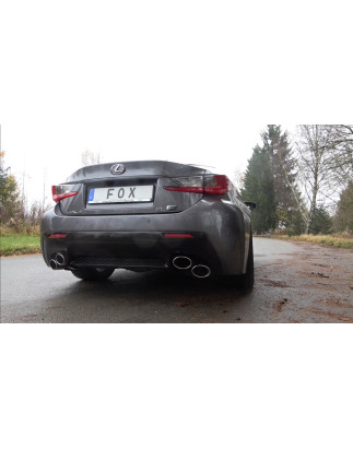 Lexus RC F Silenziatore posteriore destra e sinistra – 2x115x85 Tipo 38 con uscite destra e sinist