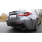 Lexus RC F Silenziatore posteriore destra e sinistra – 2x115x85 Tipo 38 con uscite destra e sinist