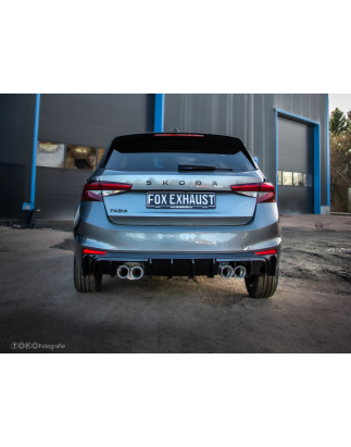 Skoda Fabia PJ Silenziatore posteriore con valvola di scarico exit destra e sinistra (Cod. F-SK05305