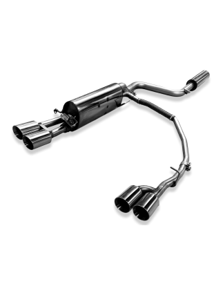 Skoda Fabia PJ Silenziatore posteriore con valvola di scarico exit destra e sinistra (Cod. F-SK05305