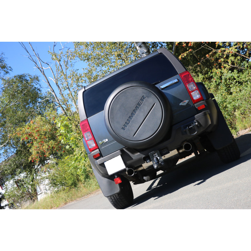 Hummer H3 Silenziatore uscita posteriore destra e sinistra – 1x100 tipo (Cod. F-HU011015-295)