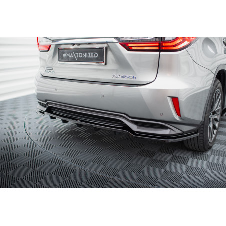 Splitter posteriore Lexus RX Mk4 H (con barre verticali) (Cod. M-LE-RX-4-H-RD1+RD2G)