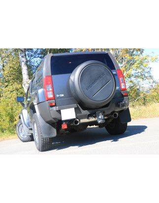 Hummer H3 Silenziatore uscita posteriore destra e sinistra – 1x100 tipo (Cod. F-HU011015-295)
