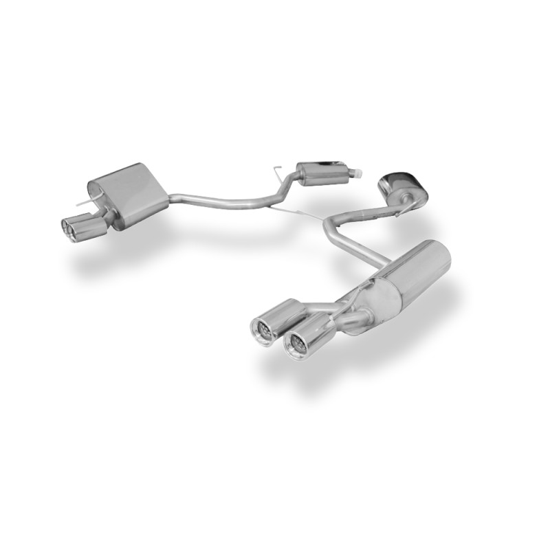 Mercedes SL Tipo 230 Silenziatore posteriore destra e sinistra – 2x80 Tipo 13 (Cod. F-MB133004-070