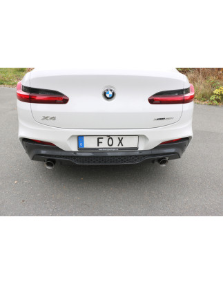 BMW X4 G02 – 30i Silenziatore posteriore con uscita sinistra/destra – 1x100 tipo (Cod. F-BM17101