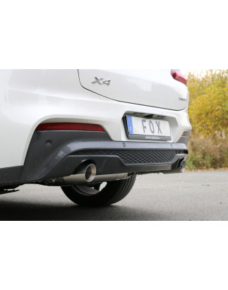 BMW X4 G02 – 30i Silenziatore posteriore con uscita sinistra/destra – 1x100 tipo (Cod. F-BM17101