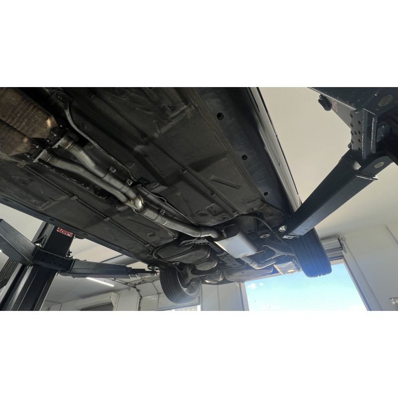 Audi S2 B4 final- and Silenziatore anteriore con Y-pipe – 2x80 tipo (Cod. F-AU013052-290-HA)